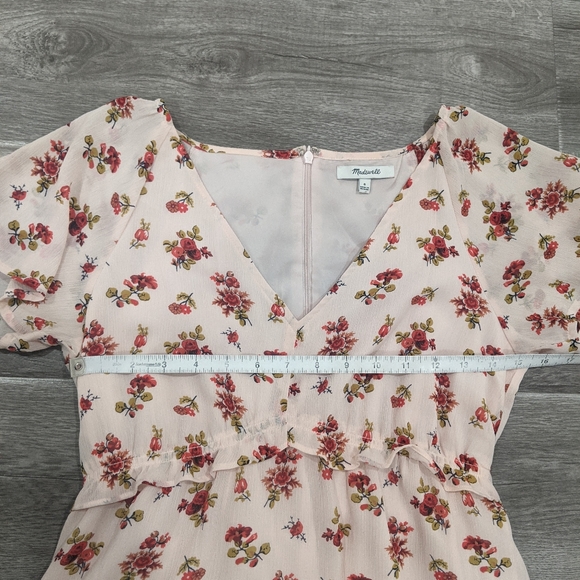 Madewell Tie-Sleeve Ruffle-Waist Midi Dress - Picture 11 of 14